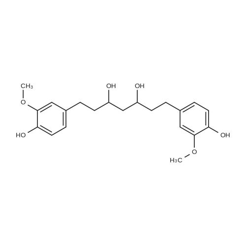 Octahydrocurcumin 化学结构 CAS号：36062-07-4