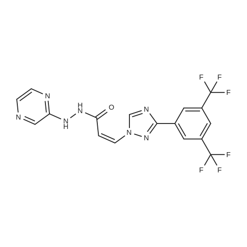 Selinexor 化学结构 CAS号：1393477-72-9