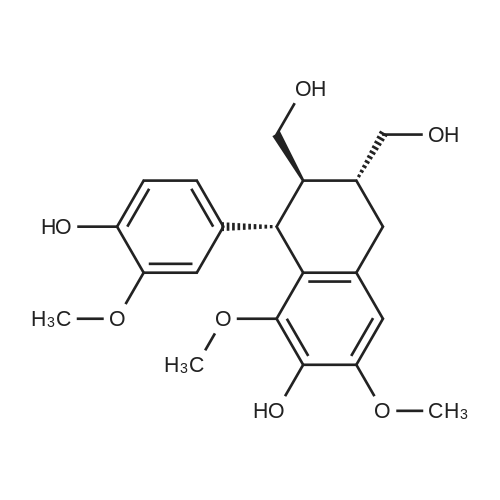 (+)-8-Methoxyisolariciresinol 化学结构 CAS号：136082-41-2