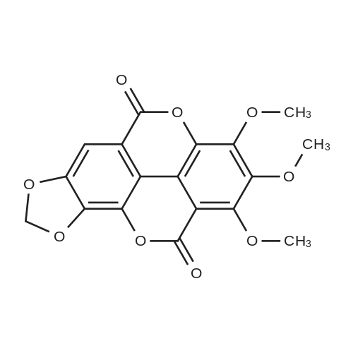 1,2,3-Tri-O-methyl-7,8-methyleneflavellagic acid 化学结构 CAS号：69251-99-6