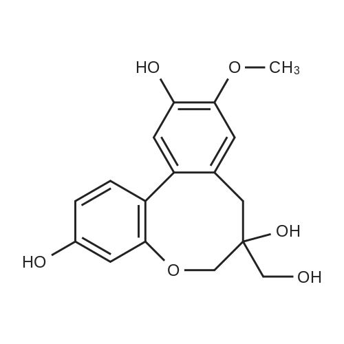 10-O-Methylprotosappanin B 化学结构 CAS号：111830-77-4