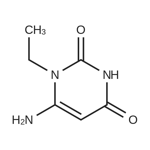 6-Amino-1-ethyl-1H-pyrimidine-2,4-dione 化学结构 CAS号：41862-09-3