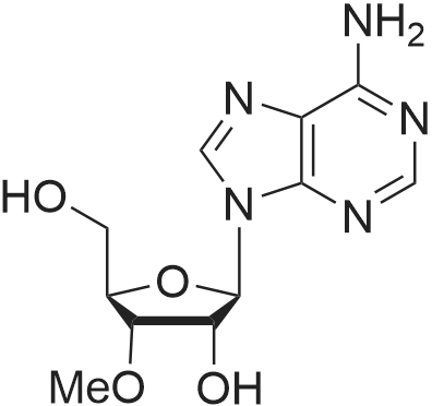 3’-O-Methyladenosine 化学结构 CAS号：10300-22-8