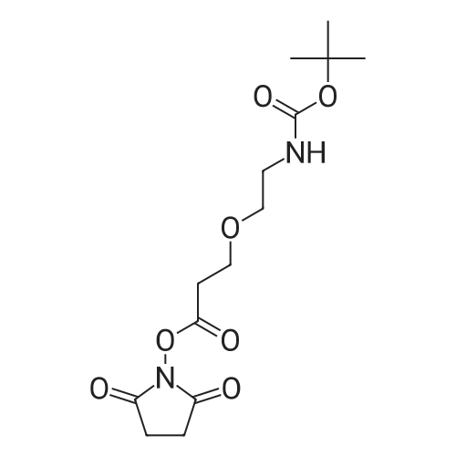 Boc-N-PEG1-C2-NHS ester 化学结构 CAS号：1260092-55-4