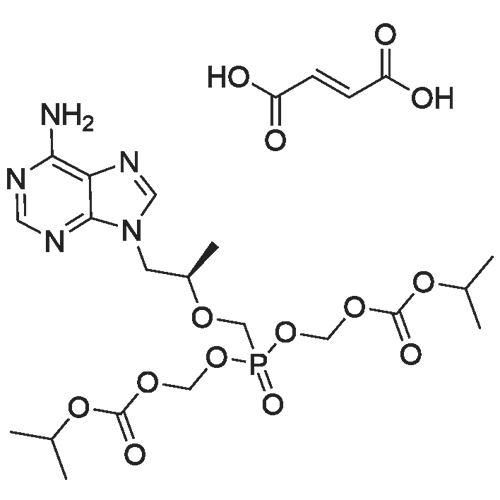 Tenofovir Disoproxil fumarate 化学结构 CAS号：202138-50-9