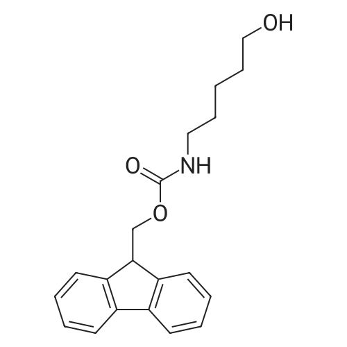 (9H-Fluoren-9-yl)methyl (5-hydroxypentyl)carbamate 化学结构 CAS号：209115-33-3