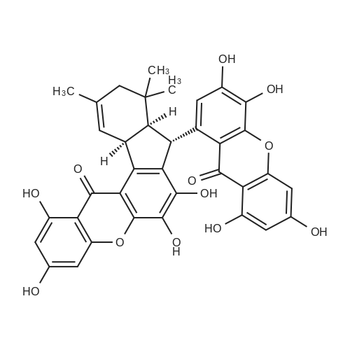 Griffipavixanthone 化学结构 CAS号：219649-95-3