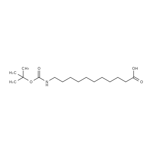 Boc-11-aminoundecanoic acid 化学结构 CAS号：10436-25-6