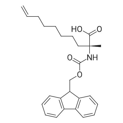 Fmoc-D-2-(7'-Octenyl)-Ala-OH 化学结构 CAS号：945212-26-0