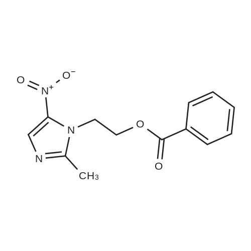 2-(2-Methyl-5-nitro-1H-imidazol-1-yl)ethyl Benzoate 化学结构 CAS号：13182-89-3