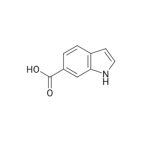 1H-Indole-6-carboxylic acid/吲哚-6-羧酸 化学结构 CAS号：1670-82-2