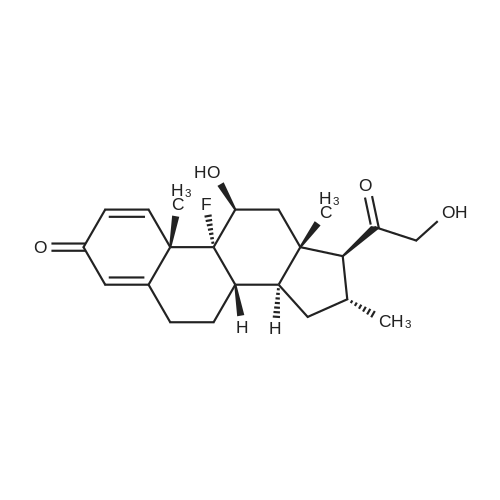 Desoximetasone 化学结构 CAS号：382-67-2