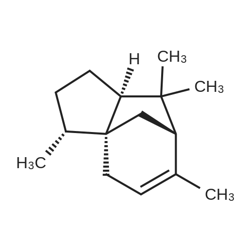 (-)-Cedrene 化学结构 CAS号：469-61-4