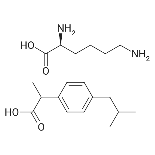 Ibuprofen L-lysine 化学结构 CAS号：57469-77-9