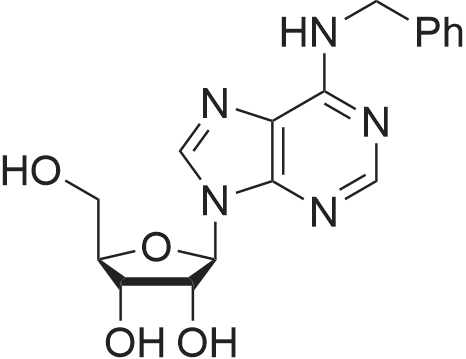 N6-Benzyladenosine 化学结构 CAS号：4294-16-0