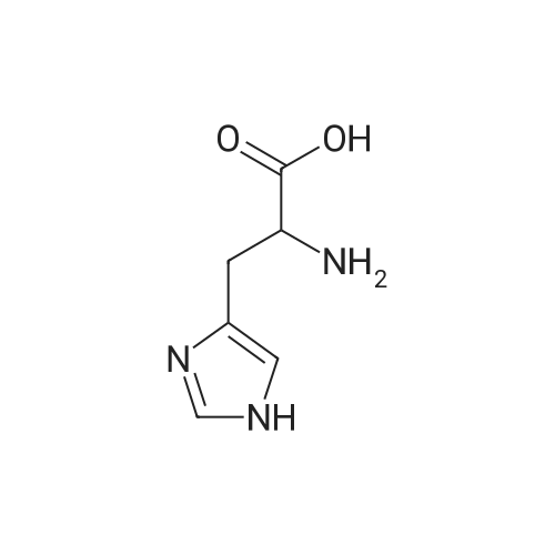 H-DL-His-OH/DL-组氨酸 化学结构 CAS号：4998-57-6