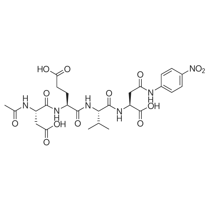 Ac-DEVD-pNA 化学结构 CAS号：189950-66-1
