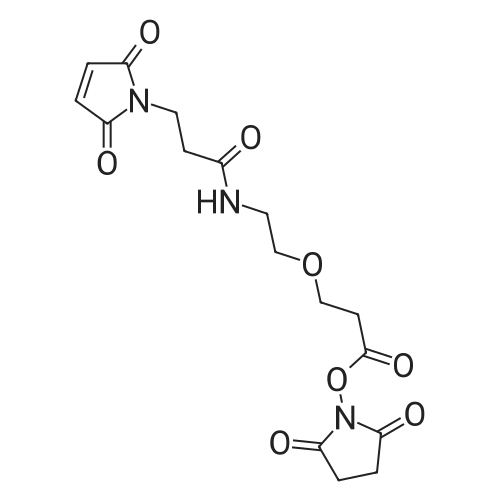 Mal-amido-PEG1-C2-NHS ester 化学结构 CAS号：1260092-50-9