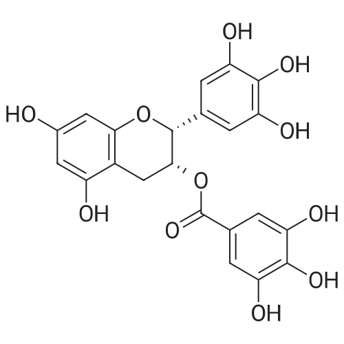 (-)-Epigallocatechin Gallate 化学结构 CAS号：989-51-5