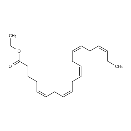 Eicosapentaenoic acid ethyl ester/二十碳五烯酸乙酯 化学结构 CAS号：86227-47-6
