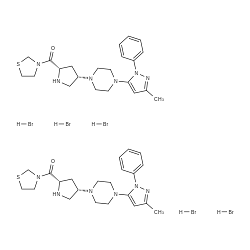 Teneligliptin HBr 化学结构 CAS号：906093-29-6