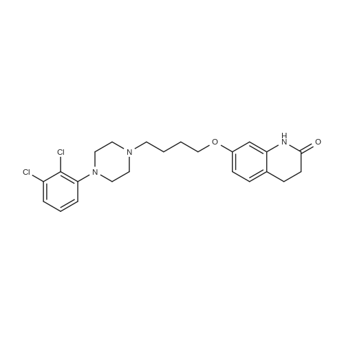 Aripiprazole/阿立哌唑 化学结构 CAS号：129722-12-9