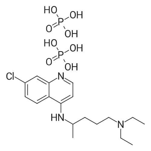 Chloroquine phosphate 化学结构 CAS号：50-63-5