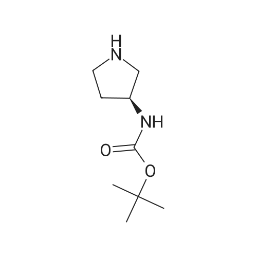 (S)-3-(Boc-amino)pyrrolidine 化学结构 CAS号：122536-76-9