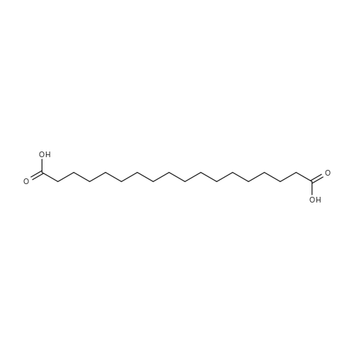 Octadecanedioic Acid/十八烷二酸 化学结构 CAS号：871-70-5