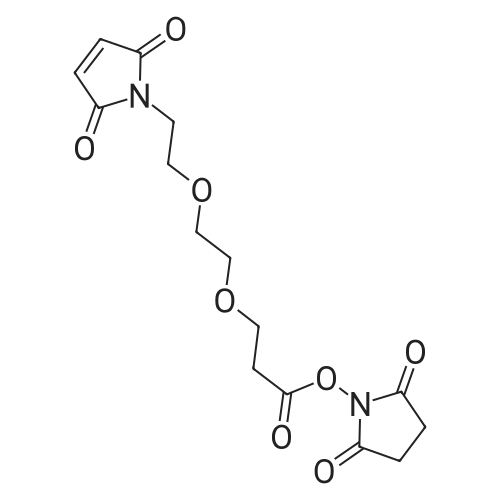 Mal-PEG2-NHS ester 化学结构 CAS号：1433997-01-3