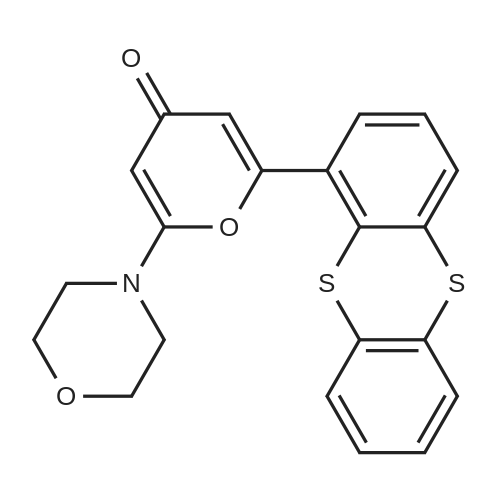 KU-55933 化学结构 CAS号：587871-26-9