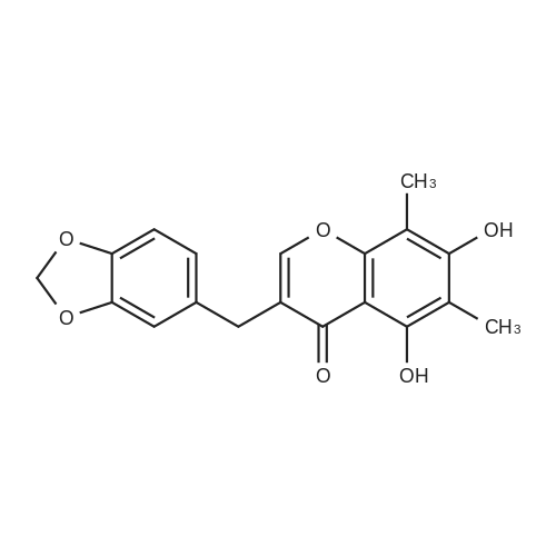 Methylophiopogonone A/甲基麦冬高黄酮A 化学结构 CAS号：74805-90-6