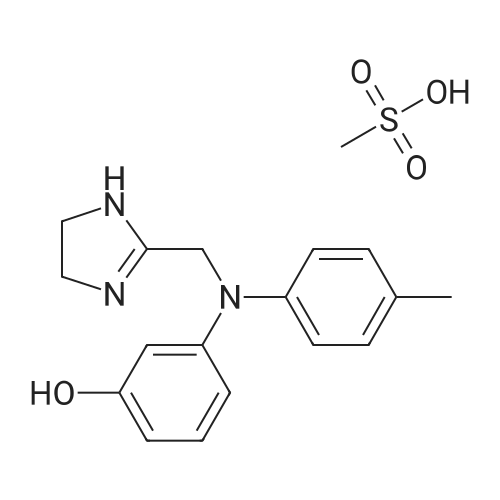 Phentolamine methanesulfonate salt 化学结构 CAS号：65-28-1