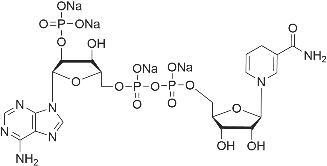 NADPH tetrasodium salt 化学结构 CAS号：2646-71-1