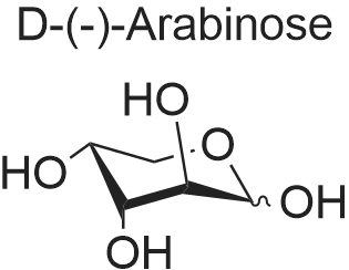D-(-)-Arabinose/D-阿拉伯糖 化学结构 CAS号：10323-20-3