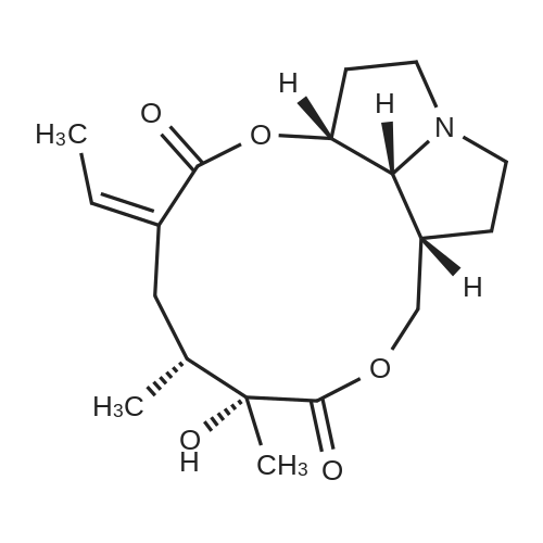 Platyphylline 化学结构 CAS号：480-78-4