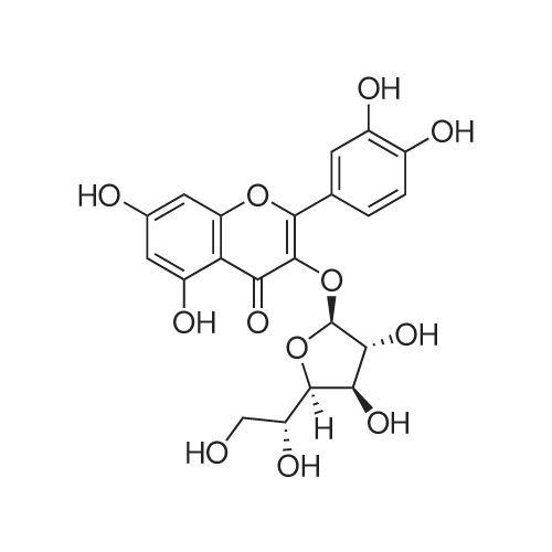 Isoquercitrin 化学结构 CAS号：21637-25-2