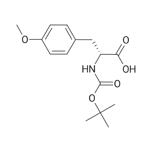Boc-D-Tyr(Me)-OH/Boc-D-4-甲氧基苯丙氨酸 化学结构 CAS号：68856-96-2