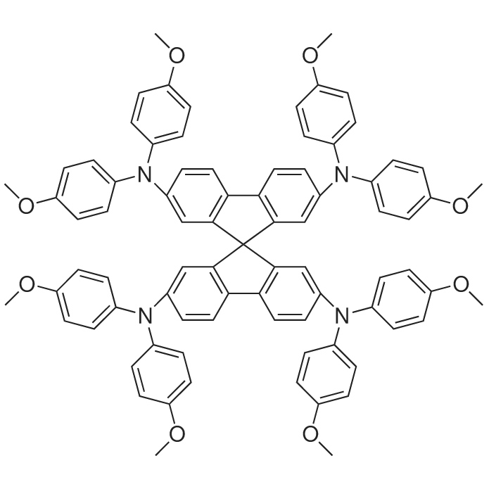 Spiro-MeOTAD, Spiro-OMeTAD 化学结构 CAS号：207739-72-8