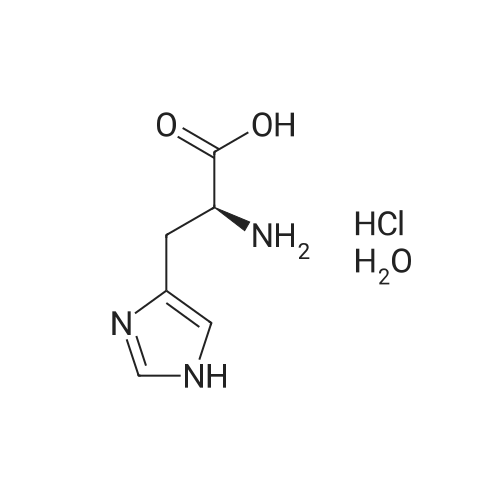 L-Histidine HCl hydrate/L-盐酸组氨酸一水物 化学结构 CAS号：5934-29-2