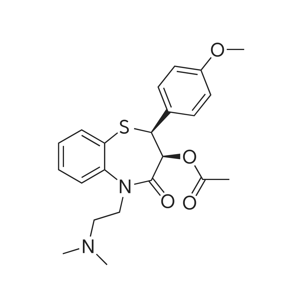 Diltiazem/地尔硫卓 化学结构 CAS号：42399-41-7