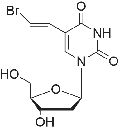 (E)-5-(2-Bromovinyl)-2'-deoxyuridine 化学结构 CAS号：69304-47-8