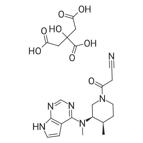 Tofacitinib citrate 化学结构 CAS号：540737-29-9