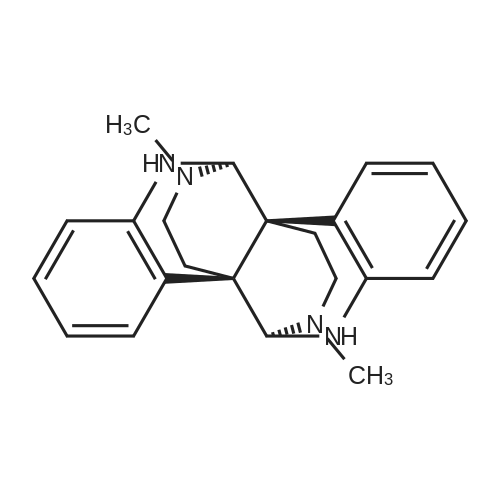 Calycanthine 化学结构 CAS号：595-05-1