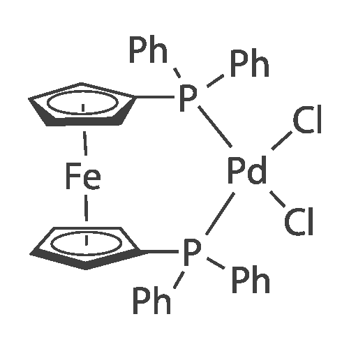 Pd(dppf)Cl2 化学结构 CAS号：72287-26-4