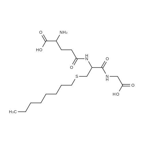 S-Octylglutathione 化学结构 CAS号：24435-27-6