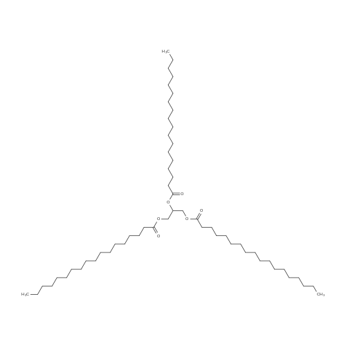 Tristearin 化学结构 CAS号：555-43-1