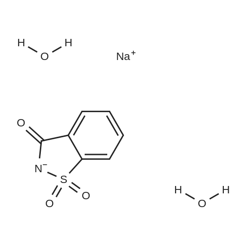 o-Sulfobenzimide Sodium Salt Dihydrate/糖精钠 二水合物 化学结构 CAS号：6155-57-3