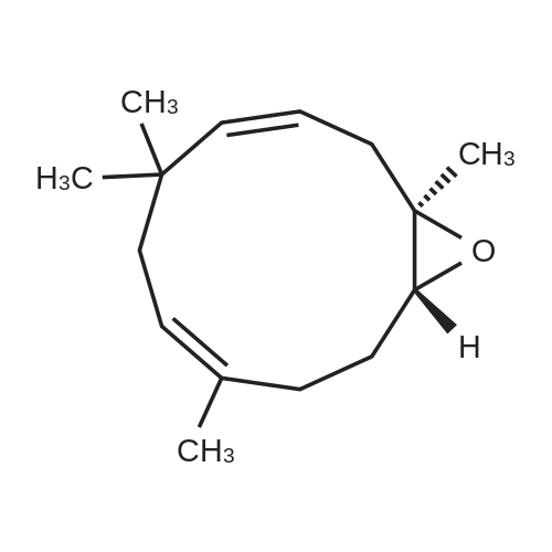 Humulene oxide II 化学结构 CAS号：19888-34-7