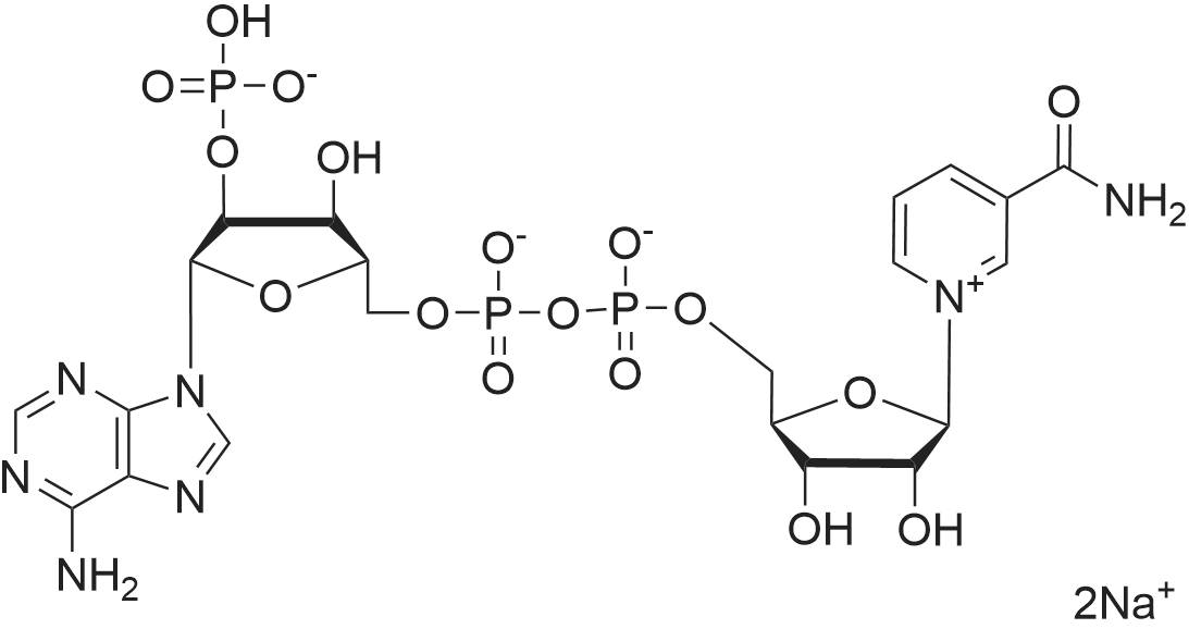 NADP disodium salt 化学结构 CAS号：24292-60-2